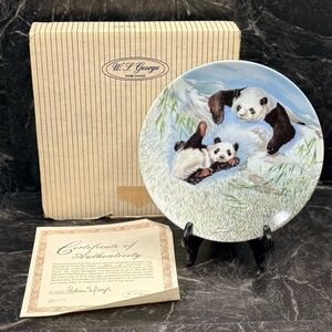 W.L. George “A Frolic in the Snow” by Joyce Bridgett Collector Plate